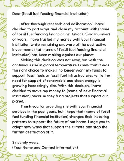 Preview of a template email featured in the button below.