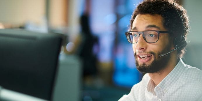 A photo of customer service representative