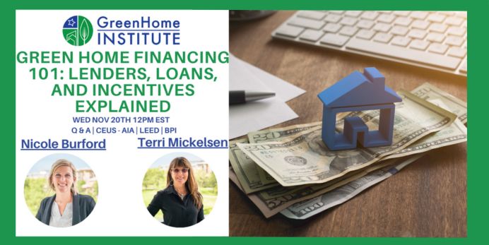 This is the Thumbnail to the webinar with Green Home Institute