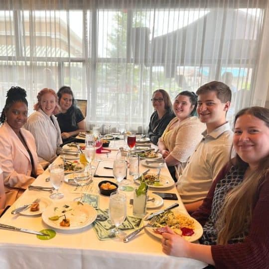 Clean Energy Staff Having Dinner