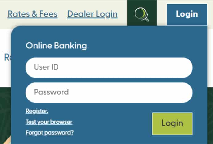 online banking login